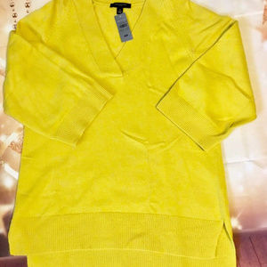 Ann Taylor Lemon Sweater With Flare Sleeve Size Mp